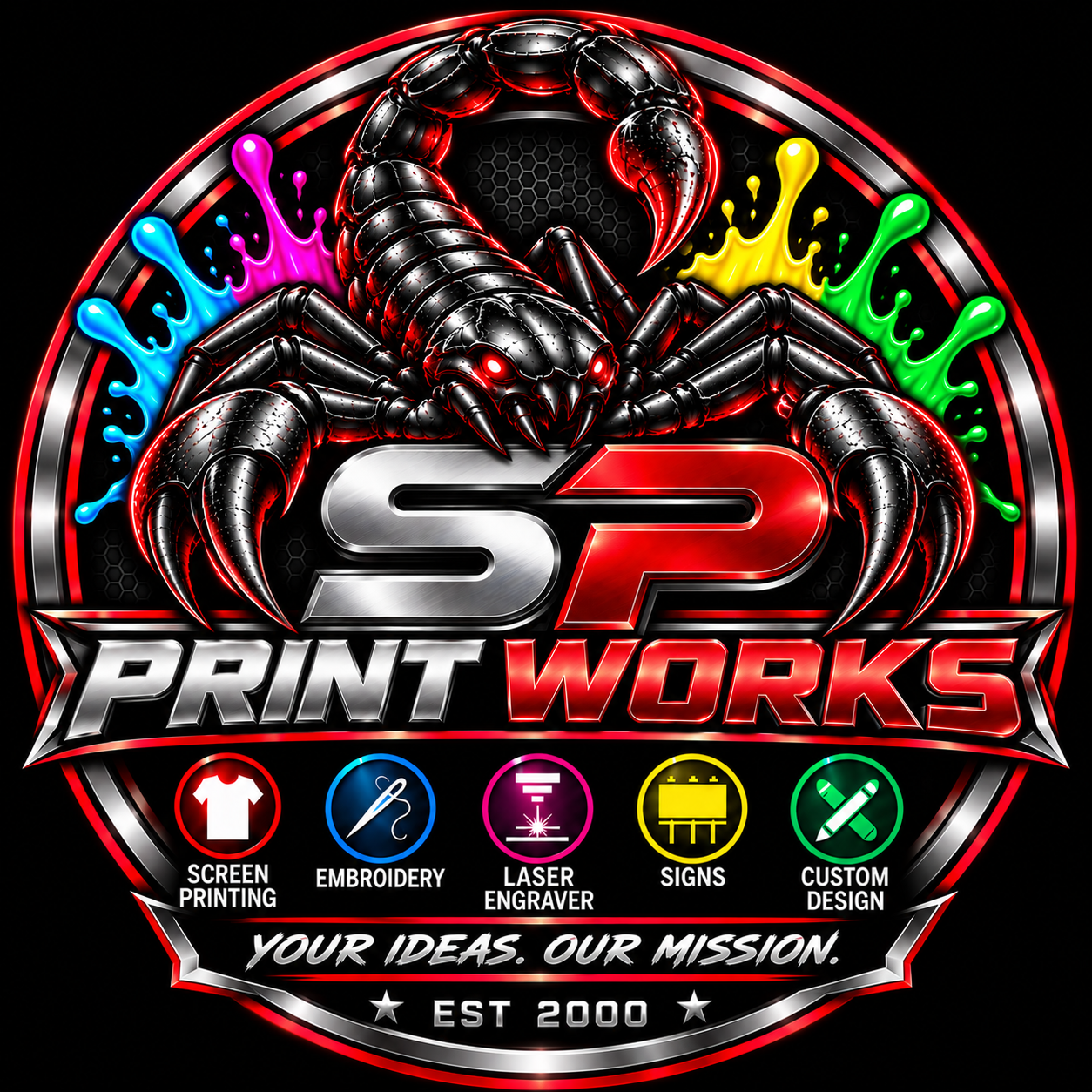 SP Print Works logo